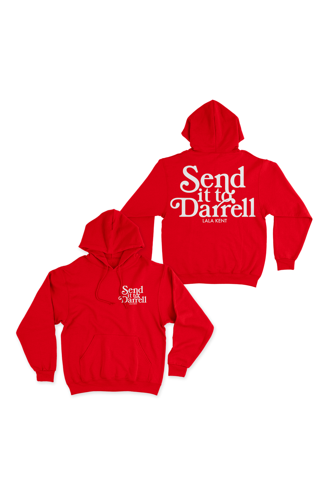 Send It To Darrell Red Hoodie