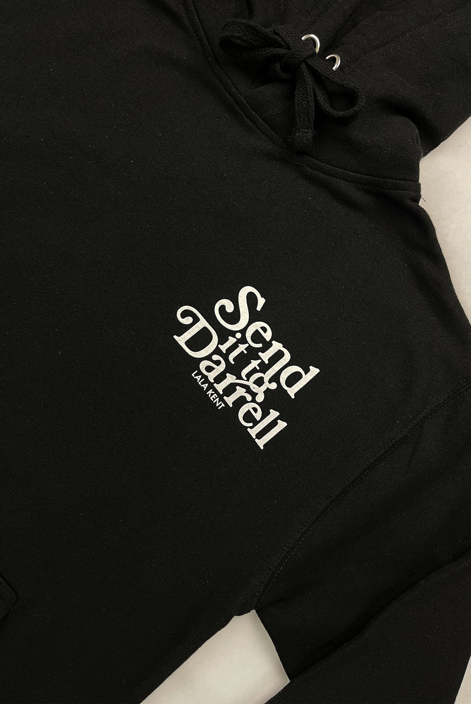 SEND IT TO DARRELL BLACK HOODIE – Lala Kent
