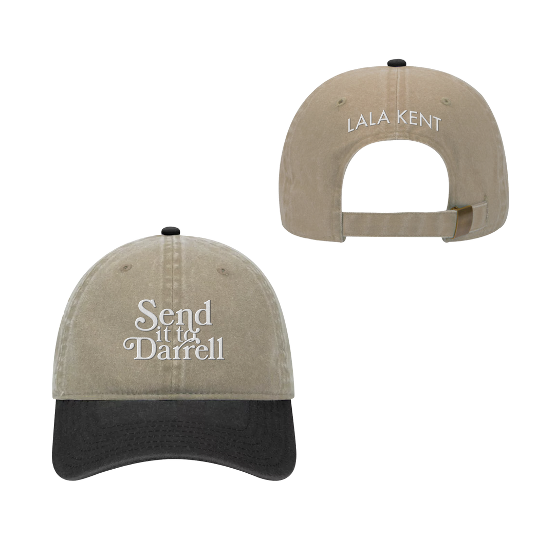 Send It To Darrell Tan Black Dad Hat