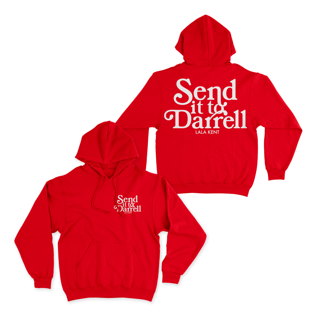 Send It To Darrell Red Hoodie