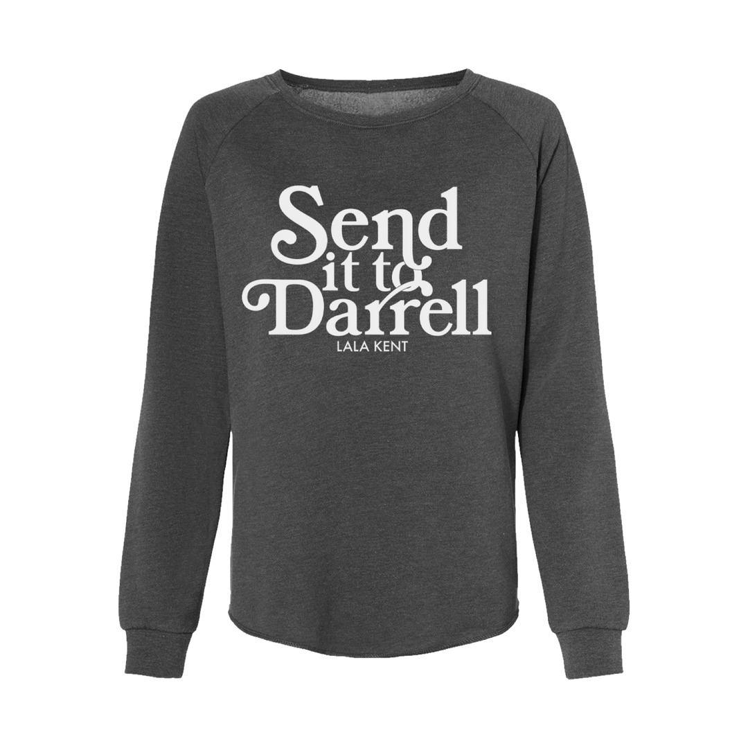 Send It To Darrell Women's Grey Crewneck