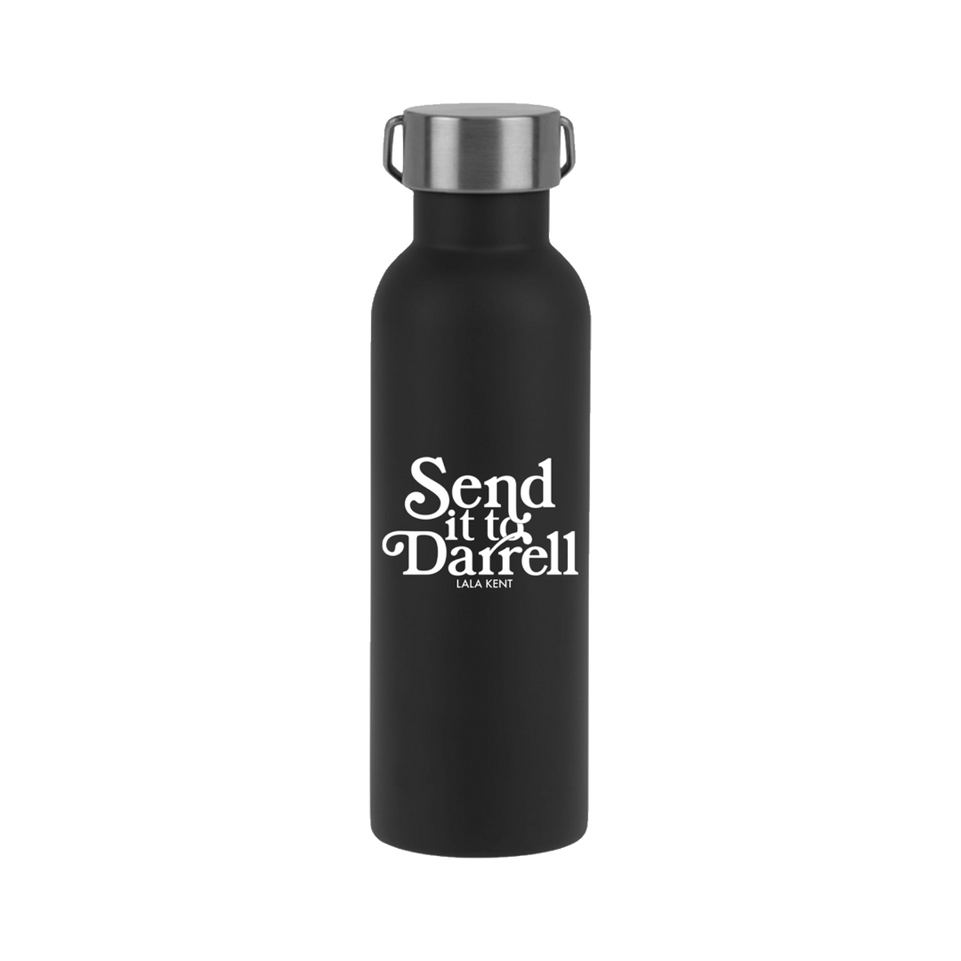 Send It To Darrell Stainless Steel Black Water Bottle