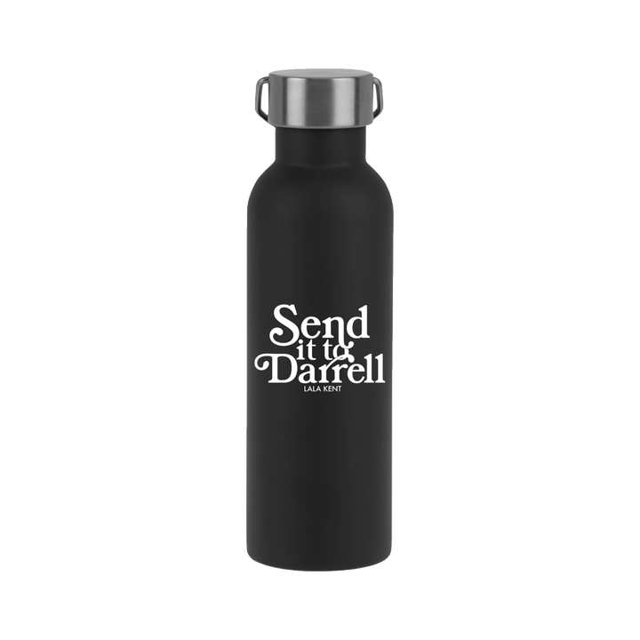 Send It To Darrell Stainless Steel Black Water Bottle