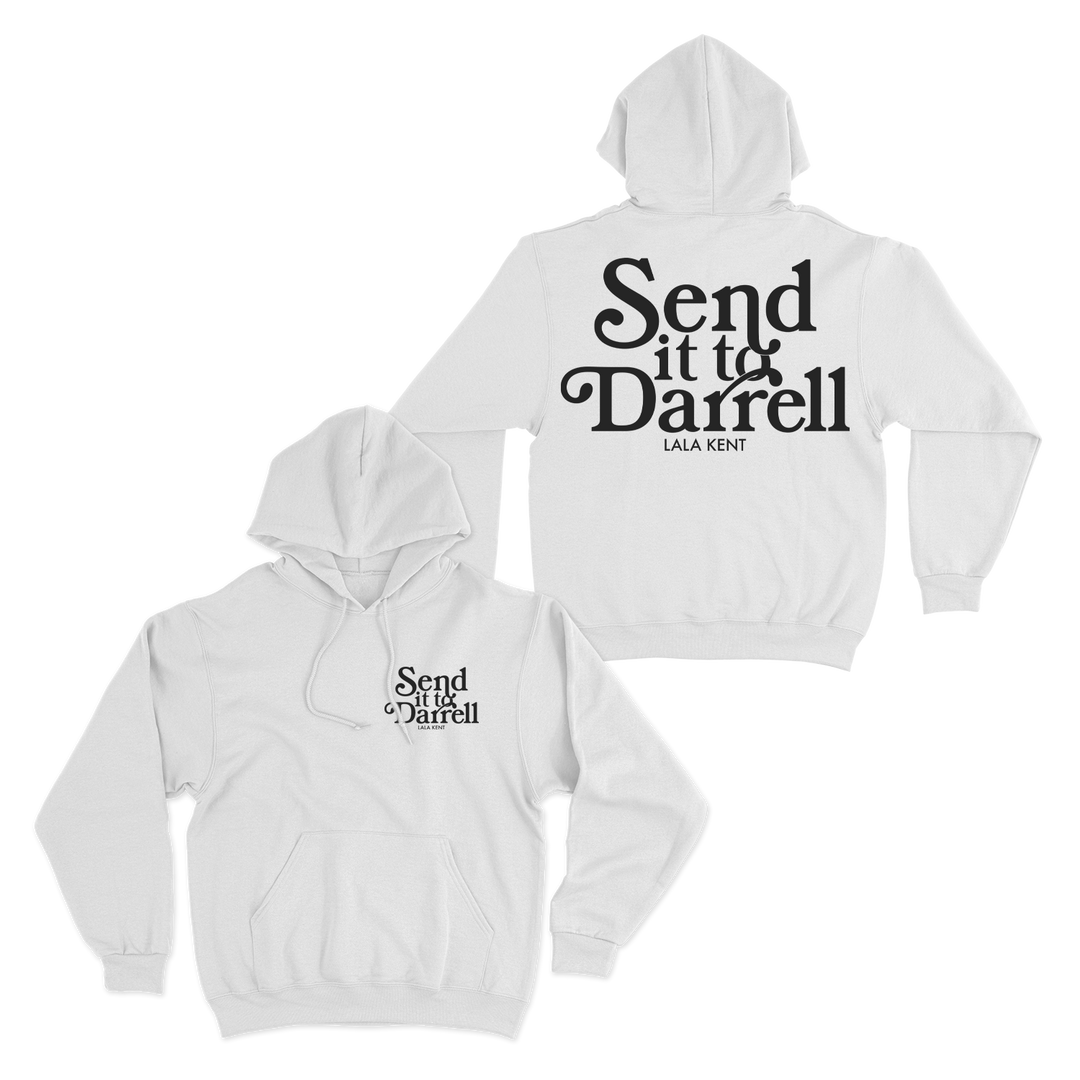 Send It To Darrell White Hoodie