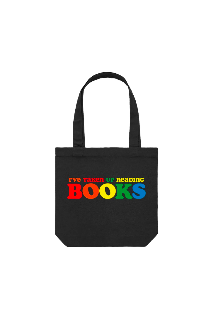 Books Black Tote Bag